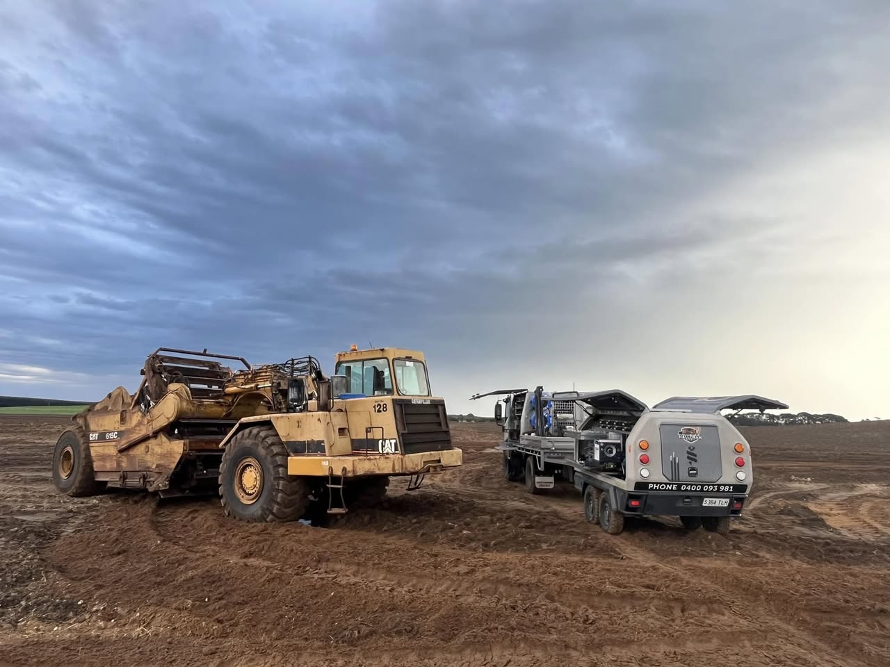 Heavy equipment servicing